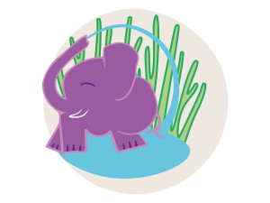 Круглый хлопковый коврик для детей