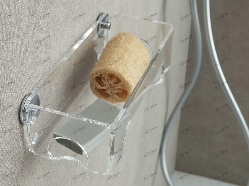 Stilhaus Настенная мыльница из оргстекла для душа Plexiglass 1219 Stil Haus