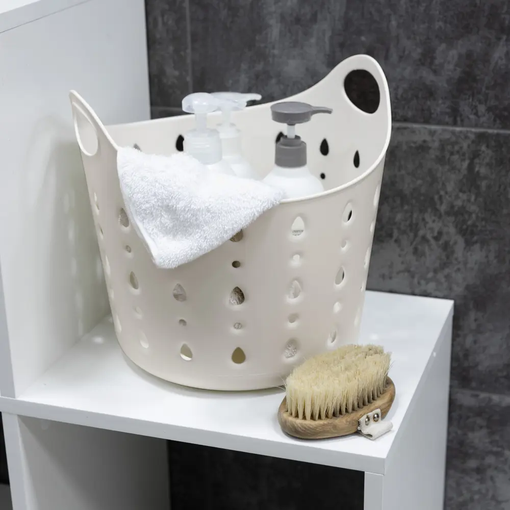 Корзина для белья Berossi CubaLibra ИК 74921000 10 л цвет платина STLM-2002424 - Вид №6