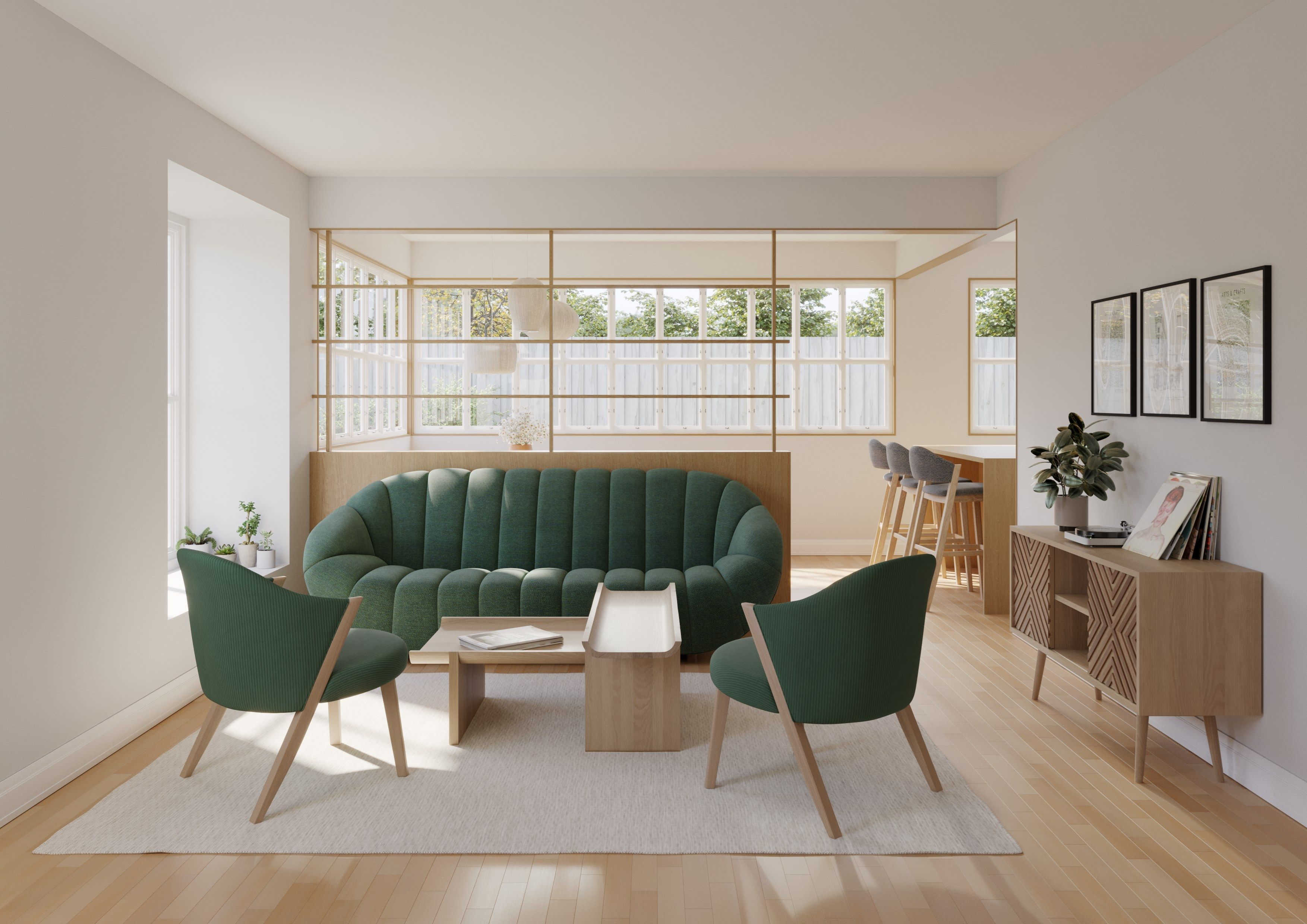 2-местный тканевый диван Wewood RABELO ARCH-00001150 - Вид №6