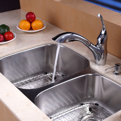 KBU24-KPF2210ORB-KSD30ORB Накладная раковина на столешницу  прямоугольная Krausru  - Вид №17