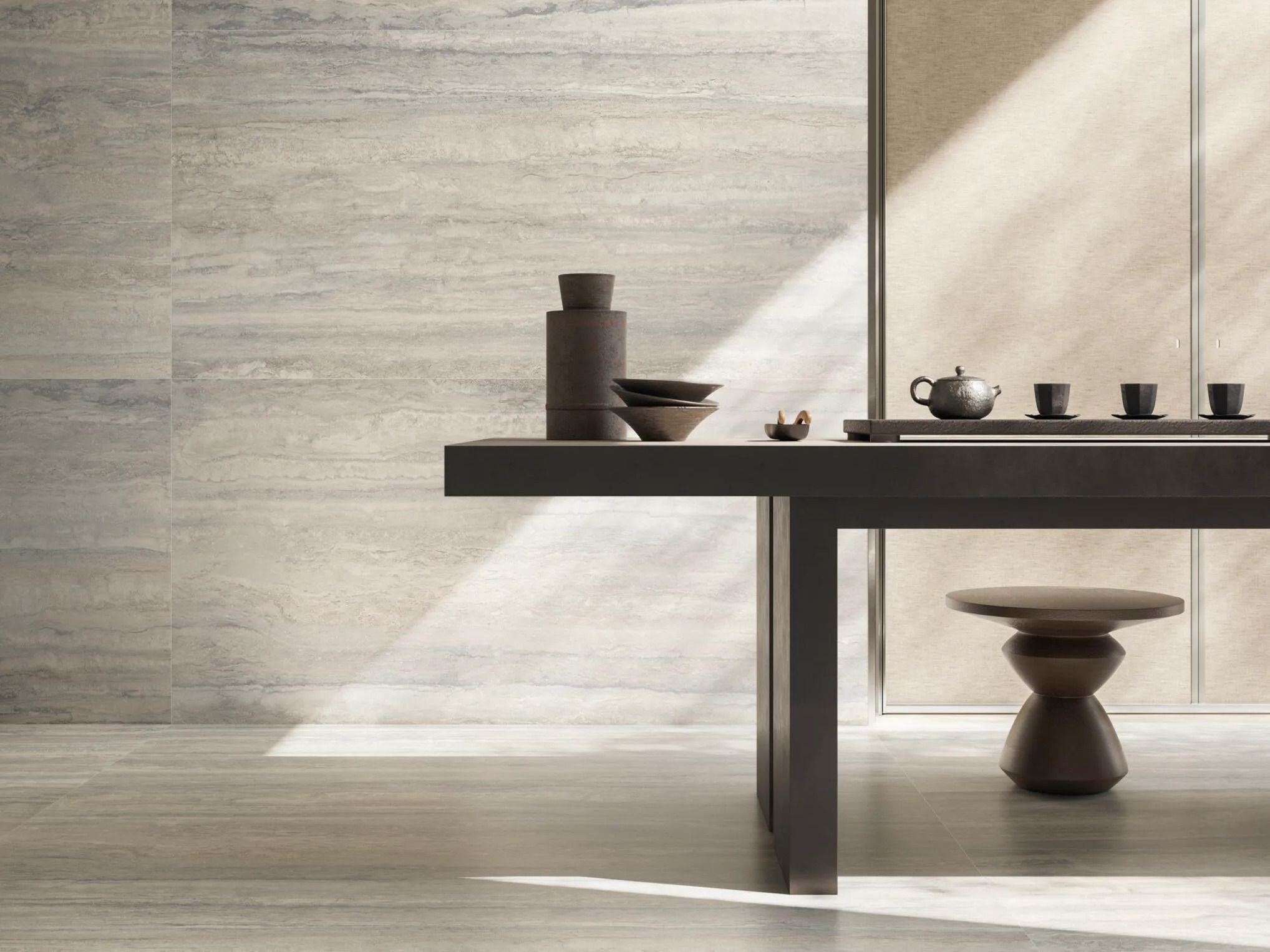 Напольное / керамогранит с эффектом травертина CERAMICA SANT'AGOSTINO Invictus ARCH-00067005