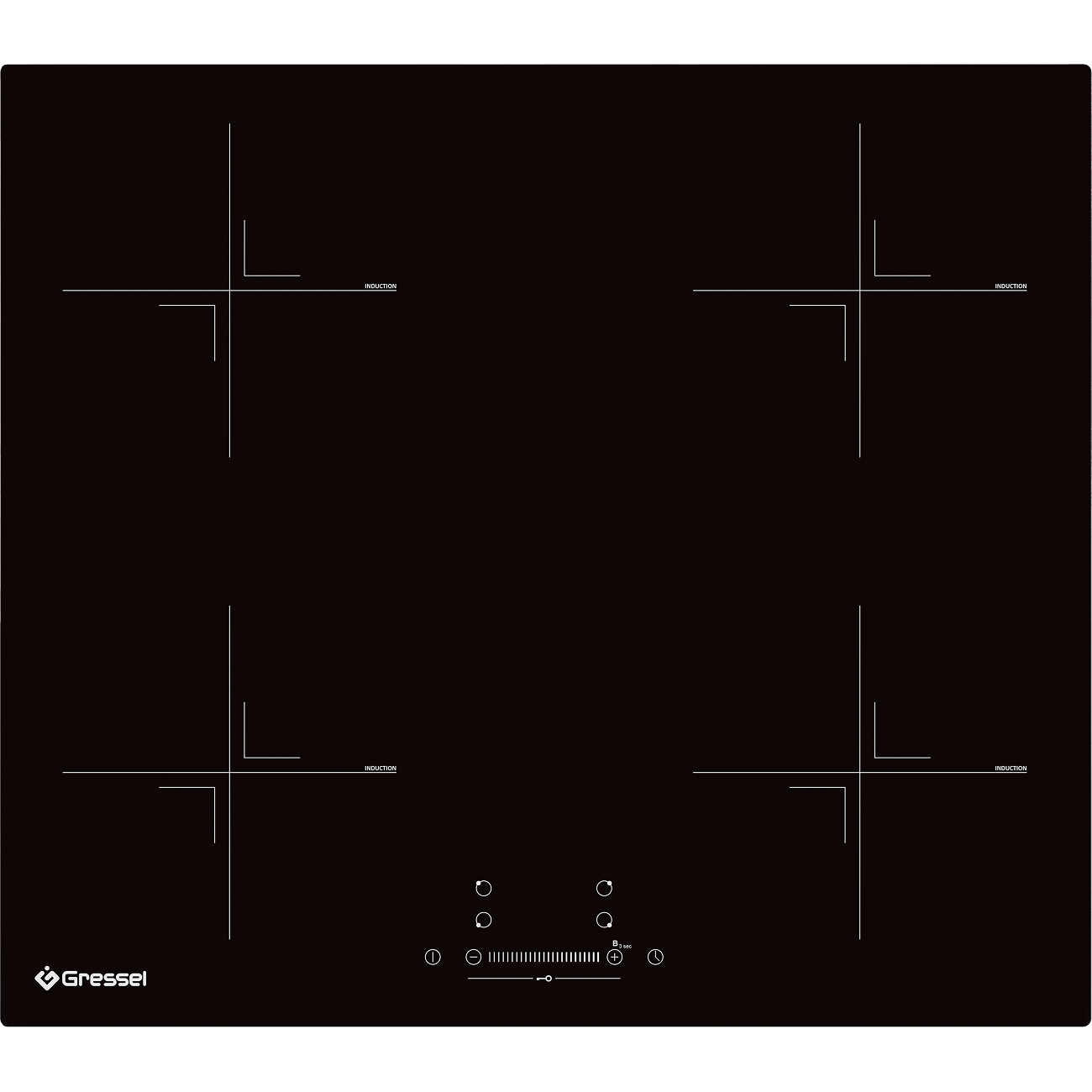 9256868 Индукционная варочная поверхность Gressel RU60I74S77001 STDN-0106674