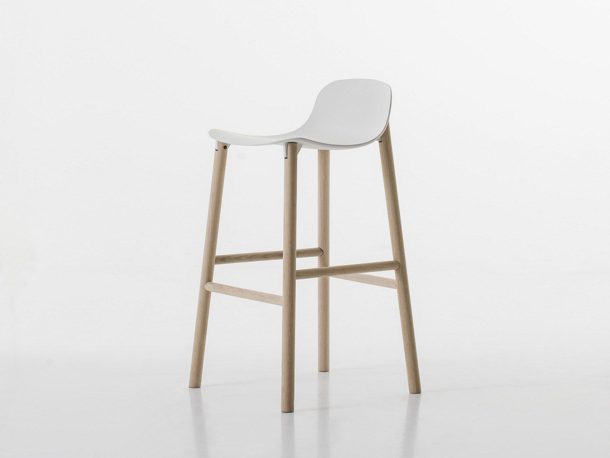 Полиуретановый барный стул со спинкой Kristalia Sharky ARCH-00125105 - Вид №5