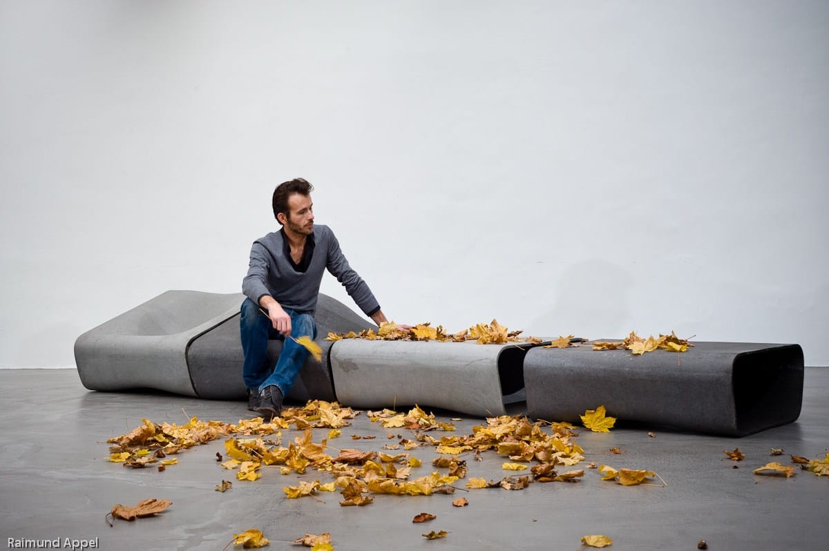 Модульная бетонная скамья со спинкой SWISSPEARL дизайн ARCH-00096634 - Вид №6