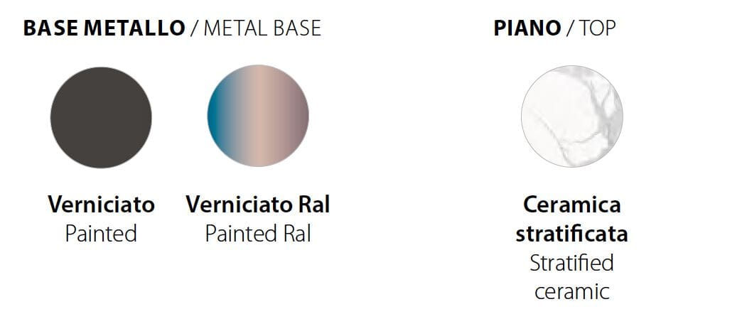 Фиксированный высокий стол с керамическим верхом RIFLESSI ARCH-00064414 - Вид №3