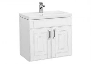 Тумба с раковиной Aquanet Рондо 70 белый антик (2 дверцы)