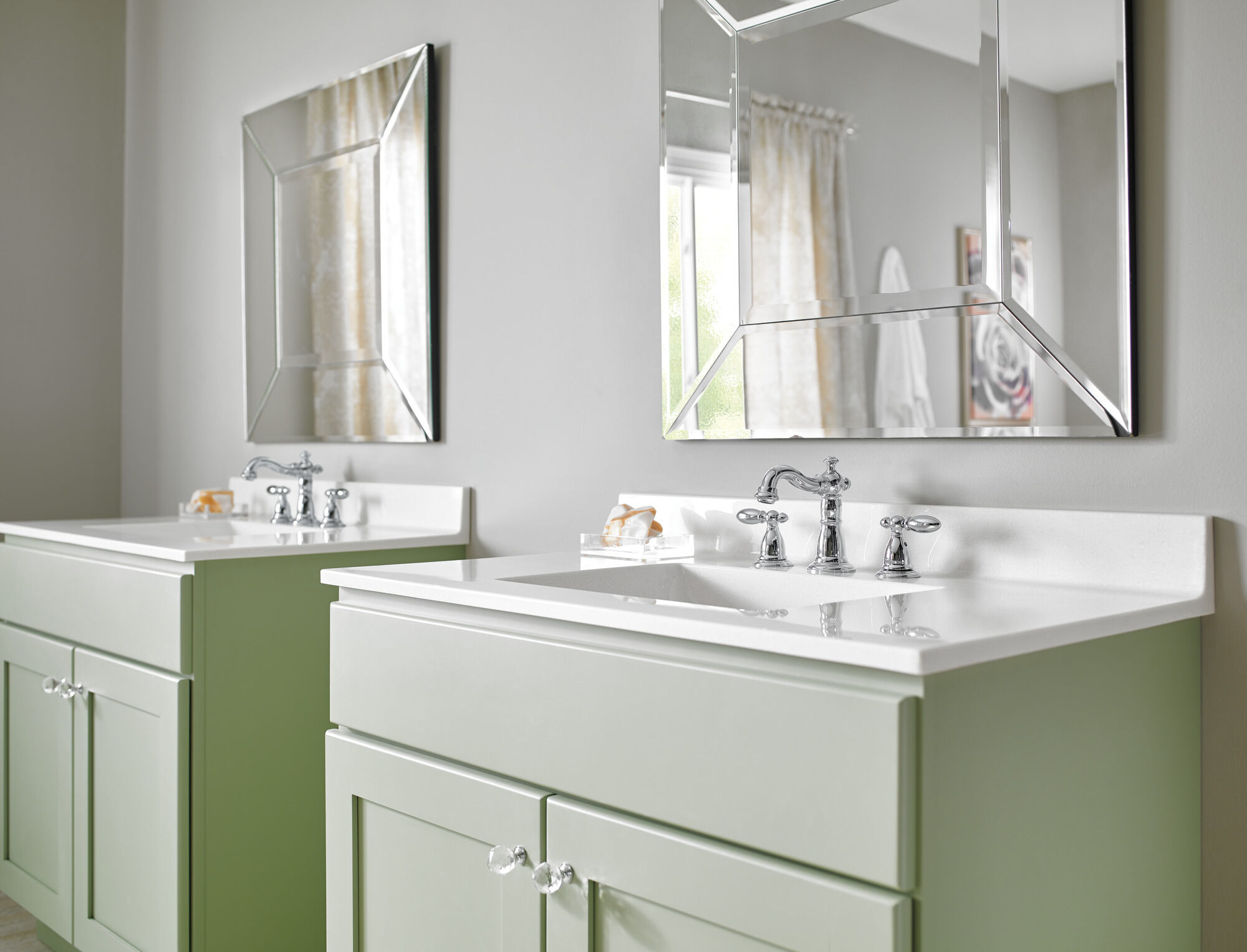 3555-MPU-DST Смеситель для ванной комнаты с двумя ручками Delta Faucet Victorian Хром - Вид №7