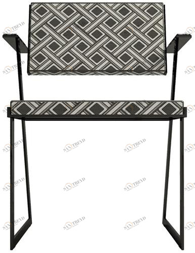 ZALABA Design Стул из ткани с подлокотниками Zulu sun-id-1440745