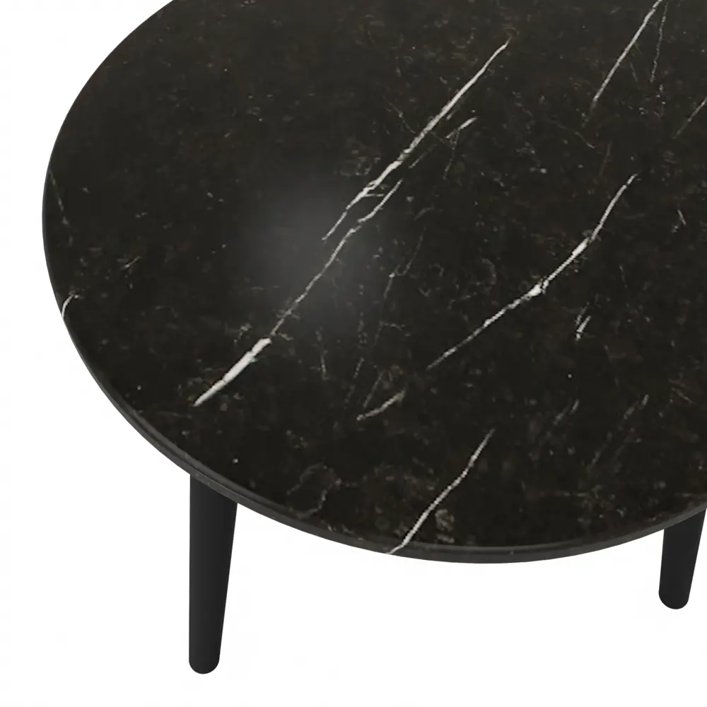 Журнальный столик круглый 50x50 см черный SEASONS STLM-2169199 - Вид №1