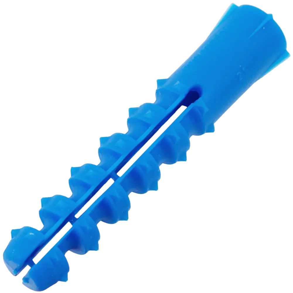 Дюбель с шипами для полнотелых материалов 12х70 мм полипропилен цвет синий 150 шт НЕВСКИЙ КРЕПЕЖ STLM-2158648 - Вид №1