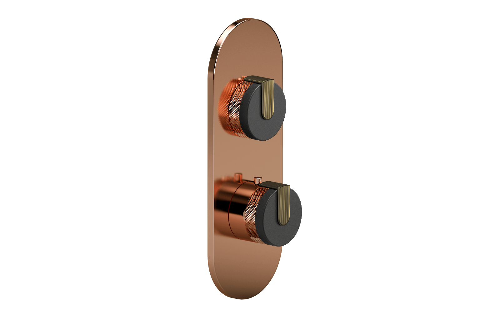 E-8026-R1BKE0-L1VBB-RG-T Планка M-Series с 2 ручками - Внешняя часть GRAFF MOD+