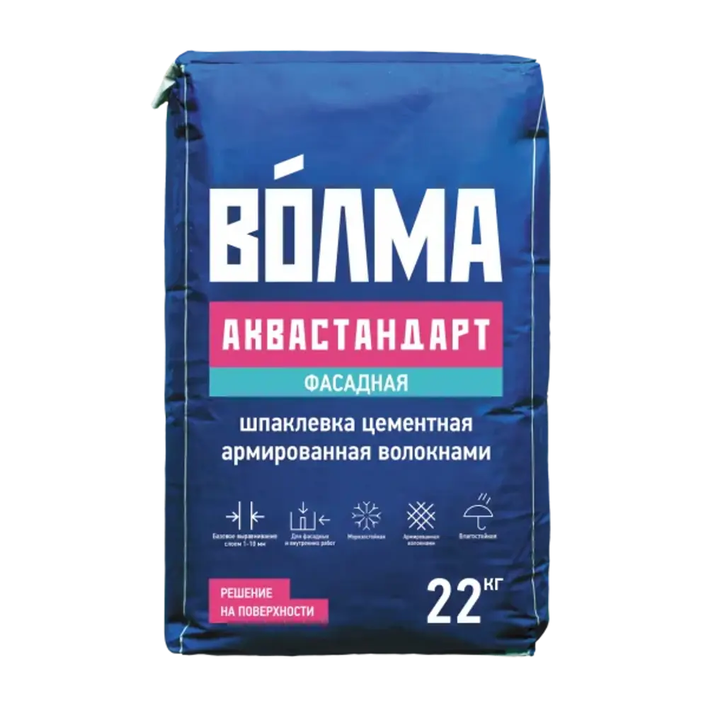 Шпаклевка Волма Аквастандарт 22 кг STLM-2099667