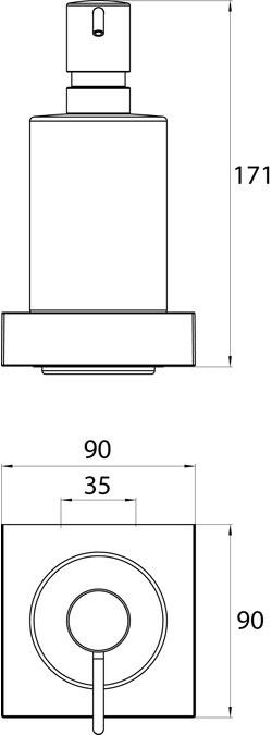 Emco Bad Дозатор мыла из стекла Liasion sun-id-1501640 - Вид №3