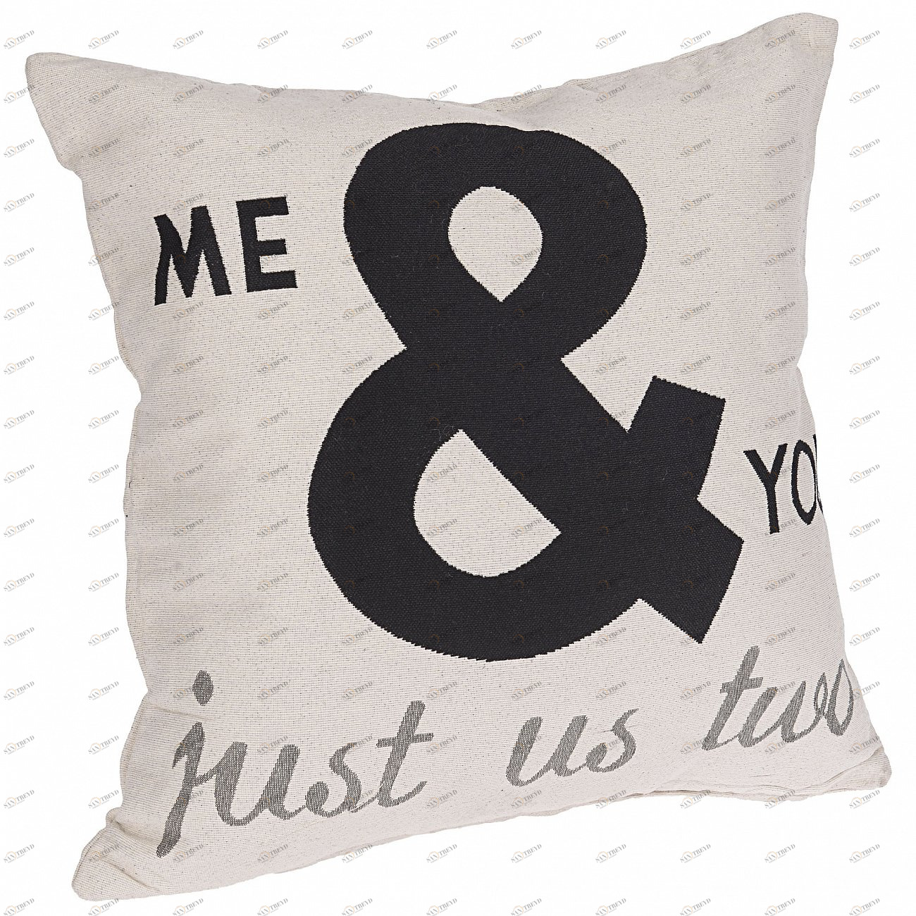 Подушка мультиколор TO4ROOMS НАДПИСИ 212345 Серый 