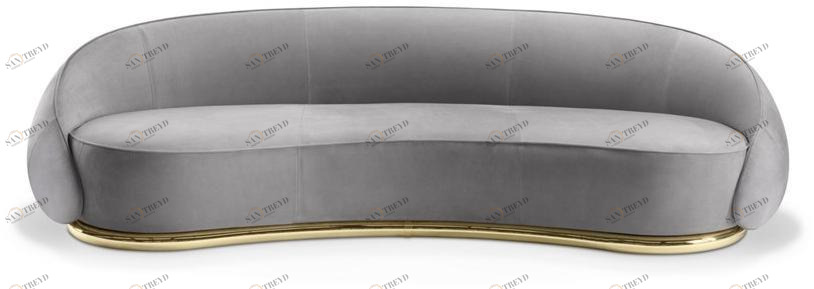 GHIDINI1961 Изогнутый 3-х местный диван Abbracci sun-id-1492432