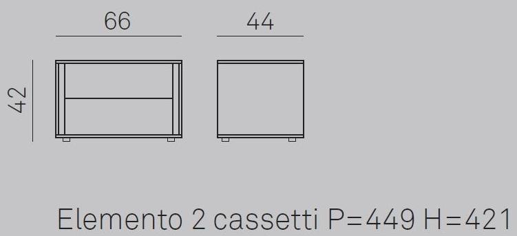 Gruppo Tomasella Прикроватный столик из дерева и стекла с ящиками sun-id-1468748 - Вид №3