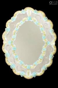 2220 ORIGINALMURANOGLASS Венецианское зеркало Fiorenza - овальное  см
