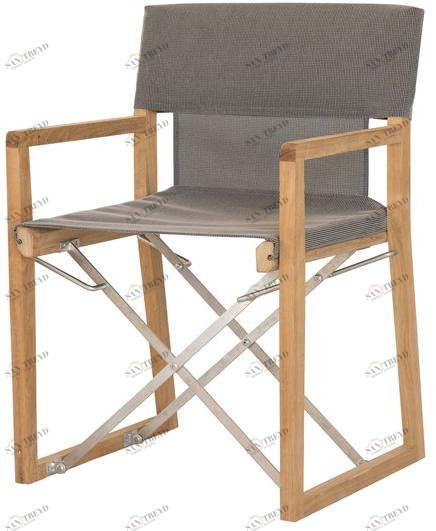 Unopiù Складной стул из тика и технической ткани Ocean Copol