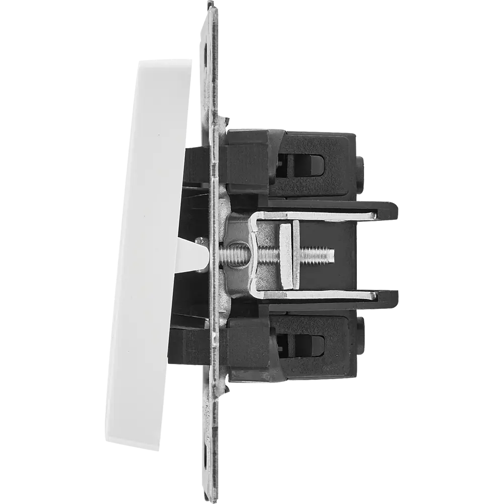 Проходной выключатель IEK Brite: матовый белый, 1 клавиша 87761703 STLM-1109585 - Вид №3