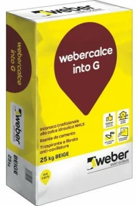 Saint-Gobain Weber Традиционная штукатурка с натуральной гидравлической известью Webercalce