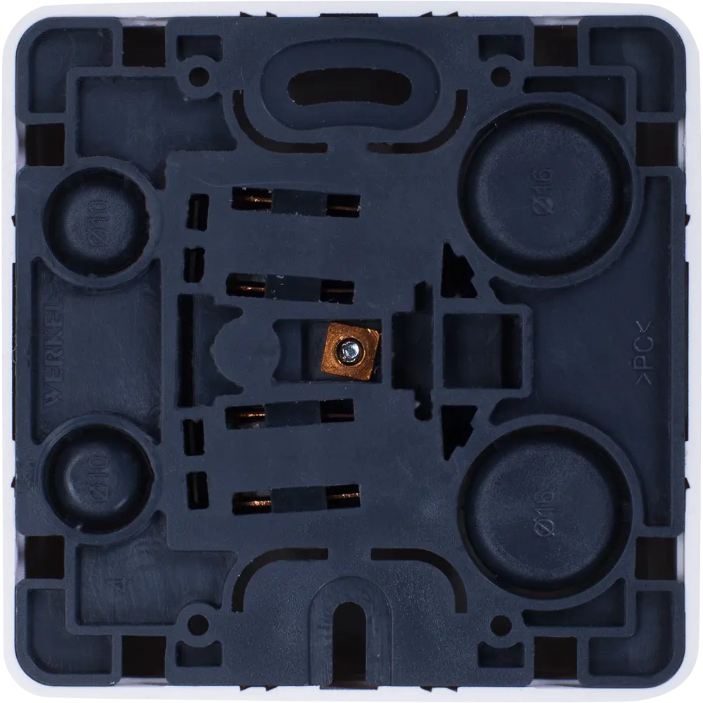 Розетка накладная WERKEL Gallant с заземлением и металлическим ободком 82036806 STLM-1110088 - Вид №2