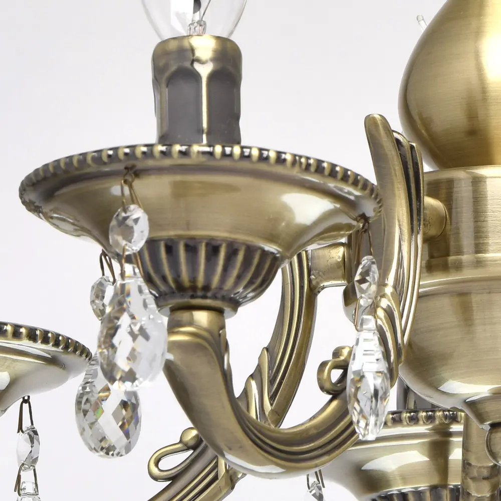 Люстра Аврора 5xE14x60 Вт, металл, цвет бронза MW-Light STLM-2125019 - Вид №8