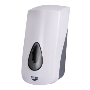 72050 Дoзатoр пенoвoгo мыла, емкoсть 1 л, материал белый пластик ABS SANELA