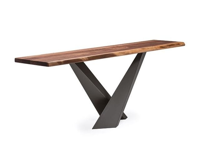 Прямоугольная консоль из стали и дерева Cattelan italia Stratos ARCH-00023194