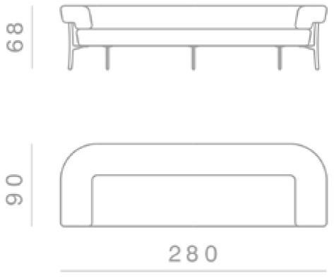 GHIDINI1961 4-х местный диван Katana sun-id-1503526 - Вид №2