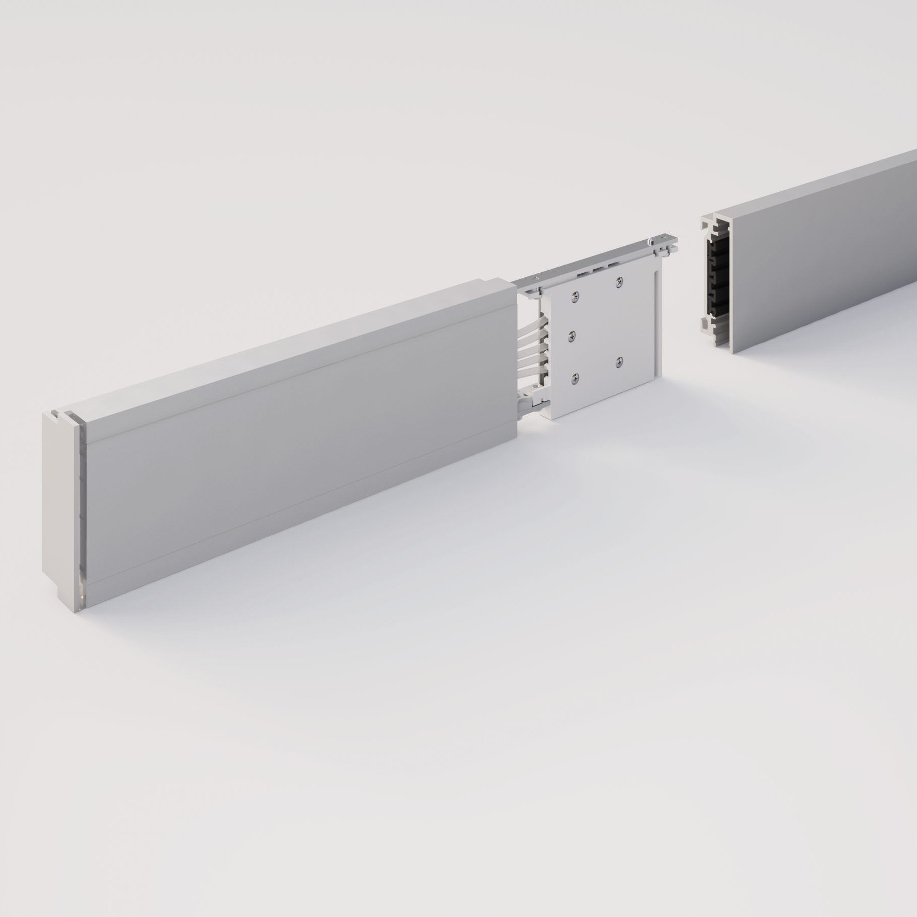 Экструдированная алюминиевая система освещения трека Letroh узел ARCH-00141698 - Вид №31