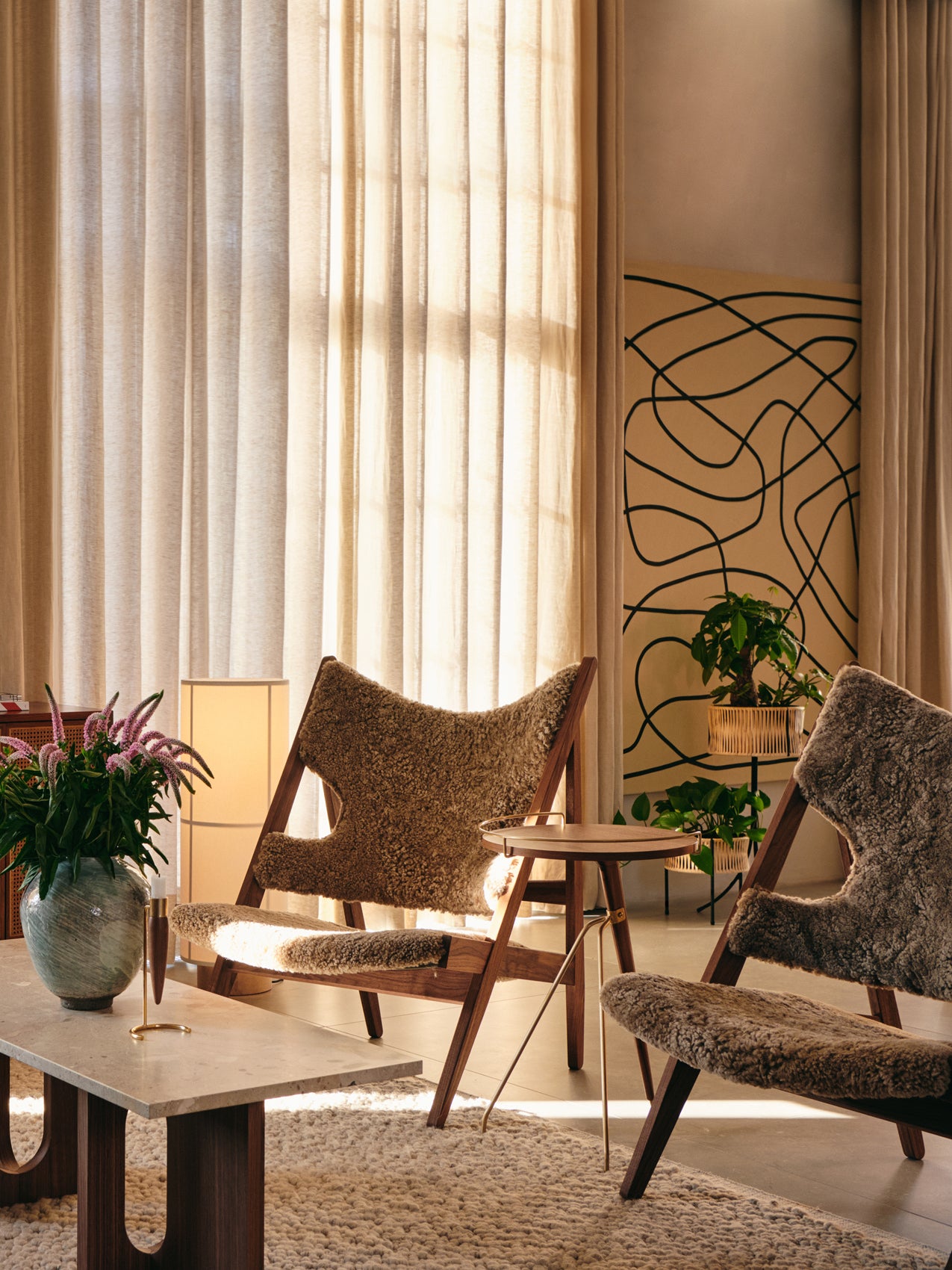 5709262049158 Стул для вязания, Обивка из овчины LuceLight  - Вид №12