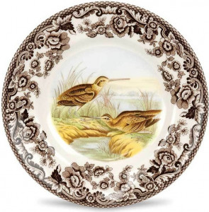 10569956 Spode Тарелка пирожковая Spode Английские охотничьи мотивы. Бекас, 15см Фаянс