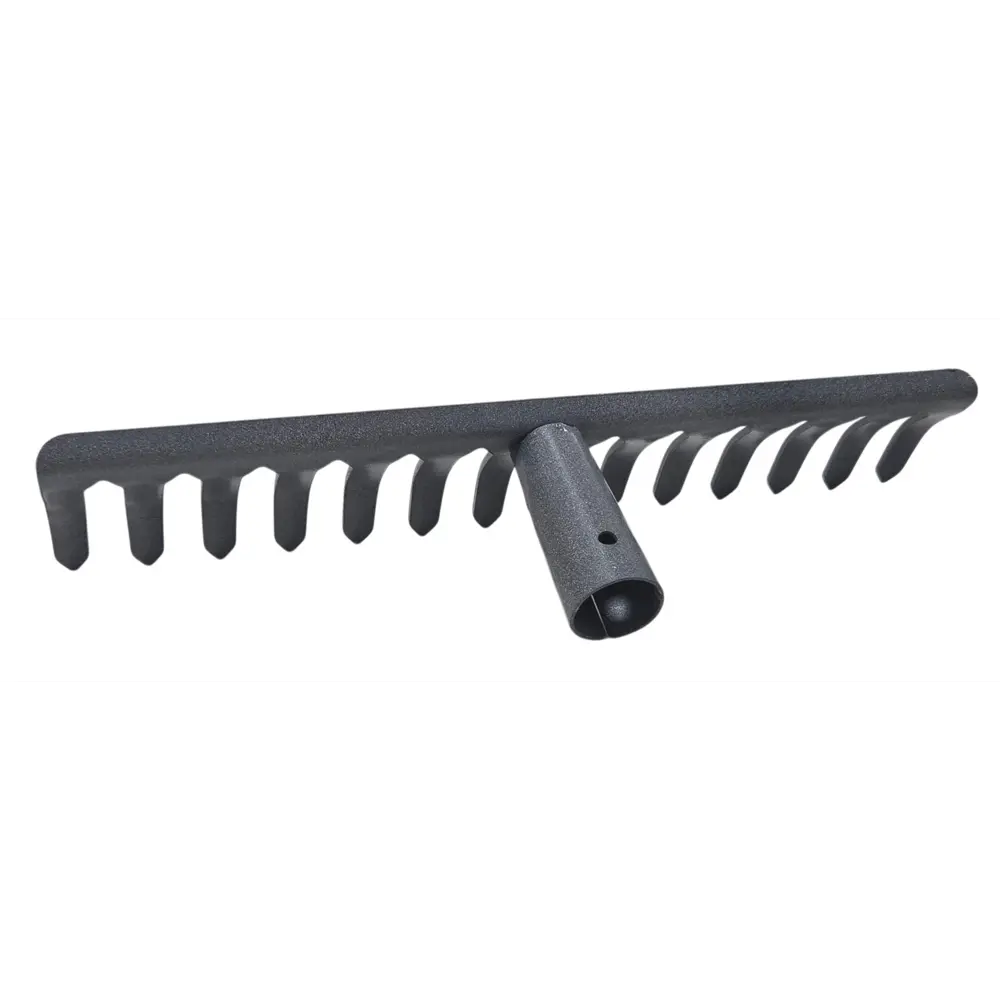 Грабли прямые ГПш-14 14 зубьев 8 см сталь без черенка Santreyd STLM-2191350 - Вид №2