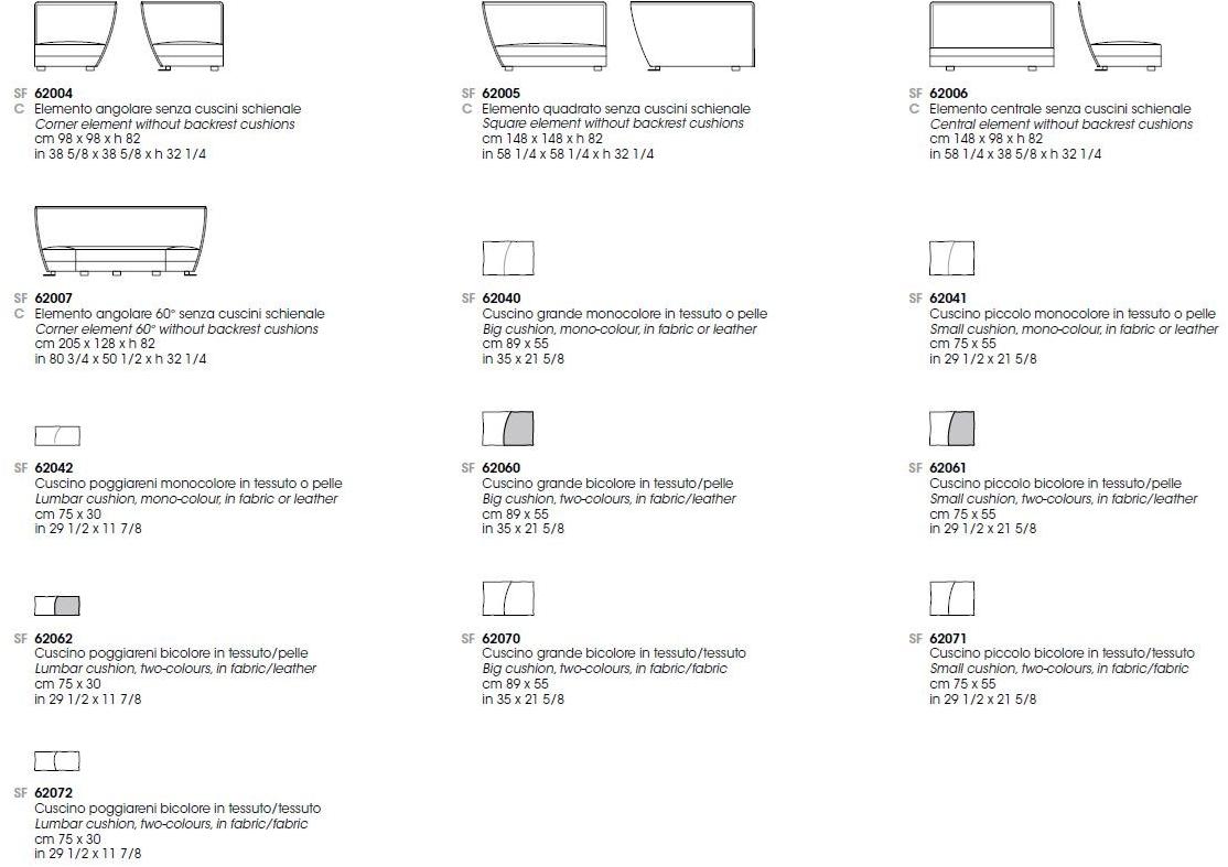 Giorgetti Изогнутый модульный диван из ткани sun-id-1447108 - Вид №5