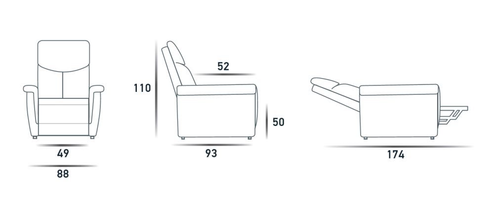 Кресло-Подъемник Lift-Relax 2 Motori  Spaziorelaxitalia  Oslo Oslo Lift-Relax 2 Motori  - Вид №4
