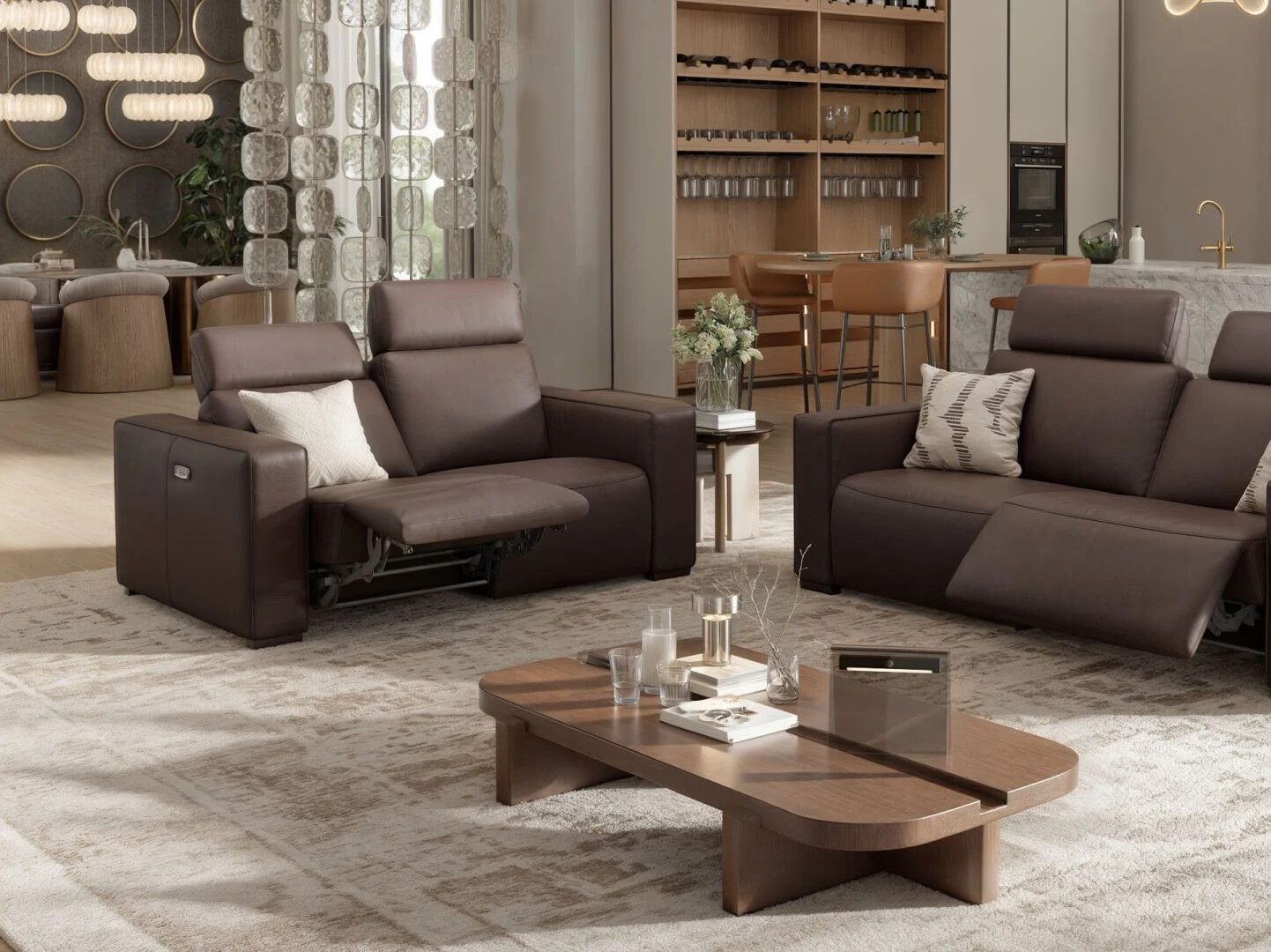 2-местный кожаный диван Sofanella Бергамо ARCH-00004533 - Вид №2