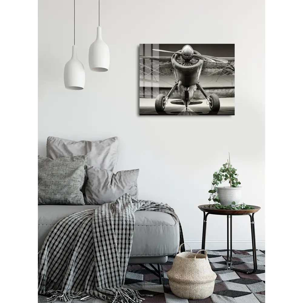 Картина на стекле "Самолет" 80x60 см 82924198 STLM-2060012 ARTABOSKO  - Вид №4