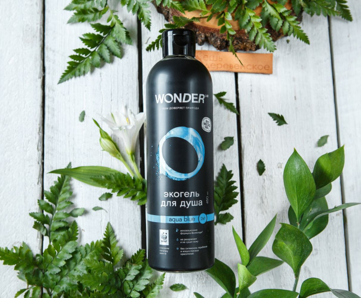 6047 Экогель для душа 2в1 (Agua blue) Вкусляндия 