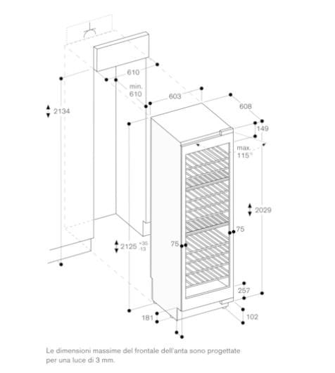 Встроенный холодильник с стеклянной дверью GAGGENAU серия 400 ARCH-00116517 - Вид №16