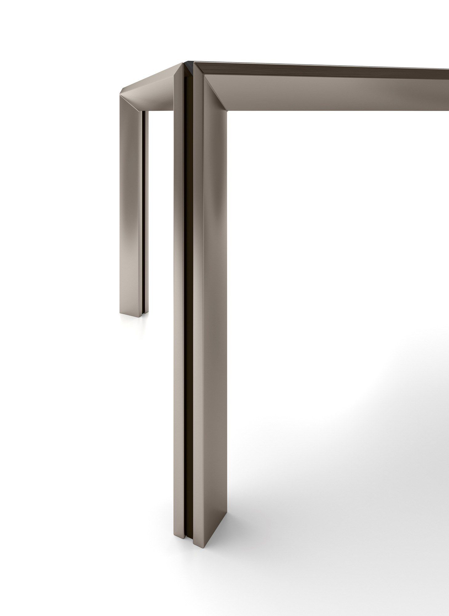 Прямоугольная консоль из стали и стекла F.lli Orsenigo широкий угол ARCH-00101287 - Вид №1