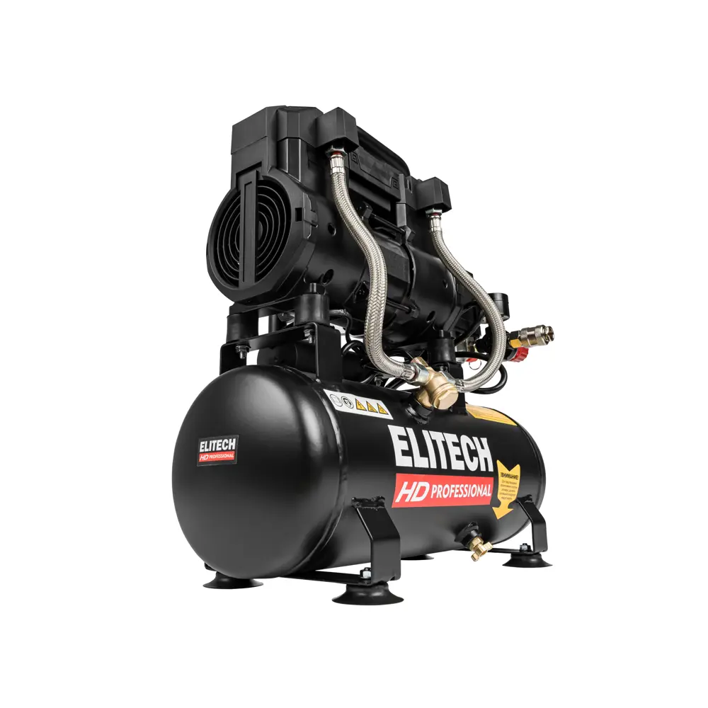 Компрессор сетевой поршневой безмасляный Elitech HD ACF 200-8S, 8 л 200 л/мин STLM-2167427 - Вид №2