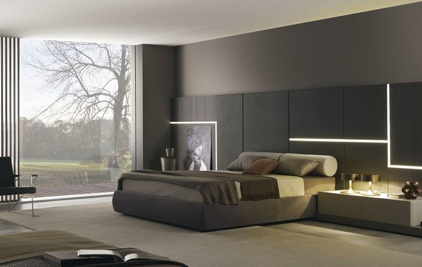 MisuraEmme Кровать двуспальная с обивкой Misuraemme sun-id-1457284 - Вид №3