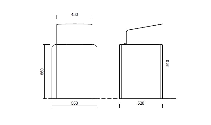 Бетонные стойки для мусора Studio Città STONE ARCH-00131360 - Вид №2