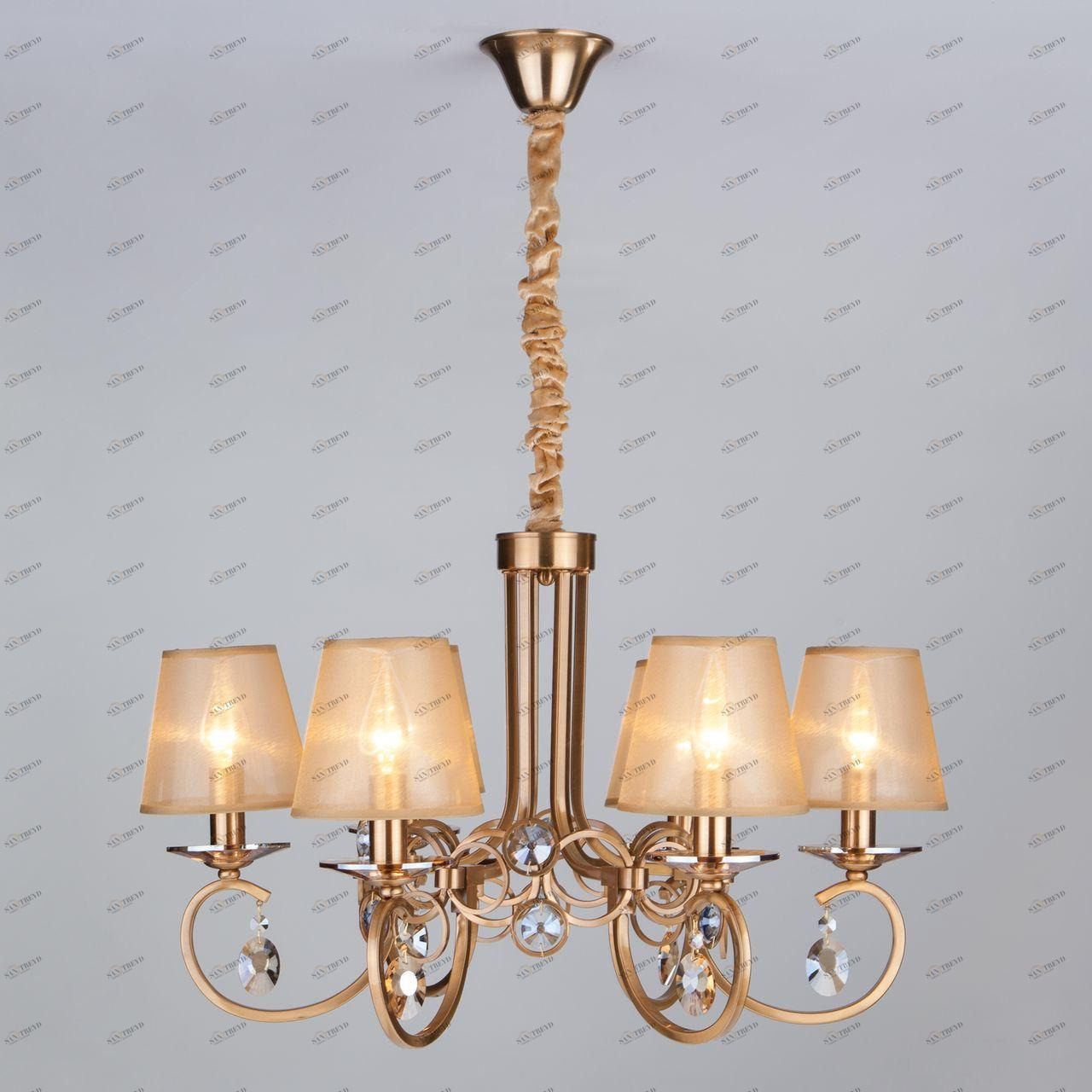 Подвесная люстра Bogates Granta 292/6 Strotskis BOGATES ДИЗАЙНЕРСКИЕ, GRANTA 187531 Золотой 