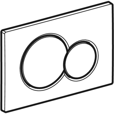 115.770.LA.5 Смывная клавиша Geberit Sigma01, двойной смыв Geberit  - Вид №1