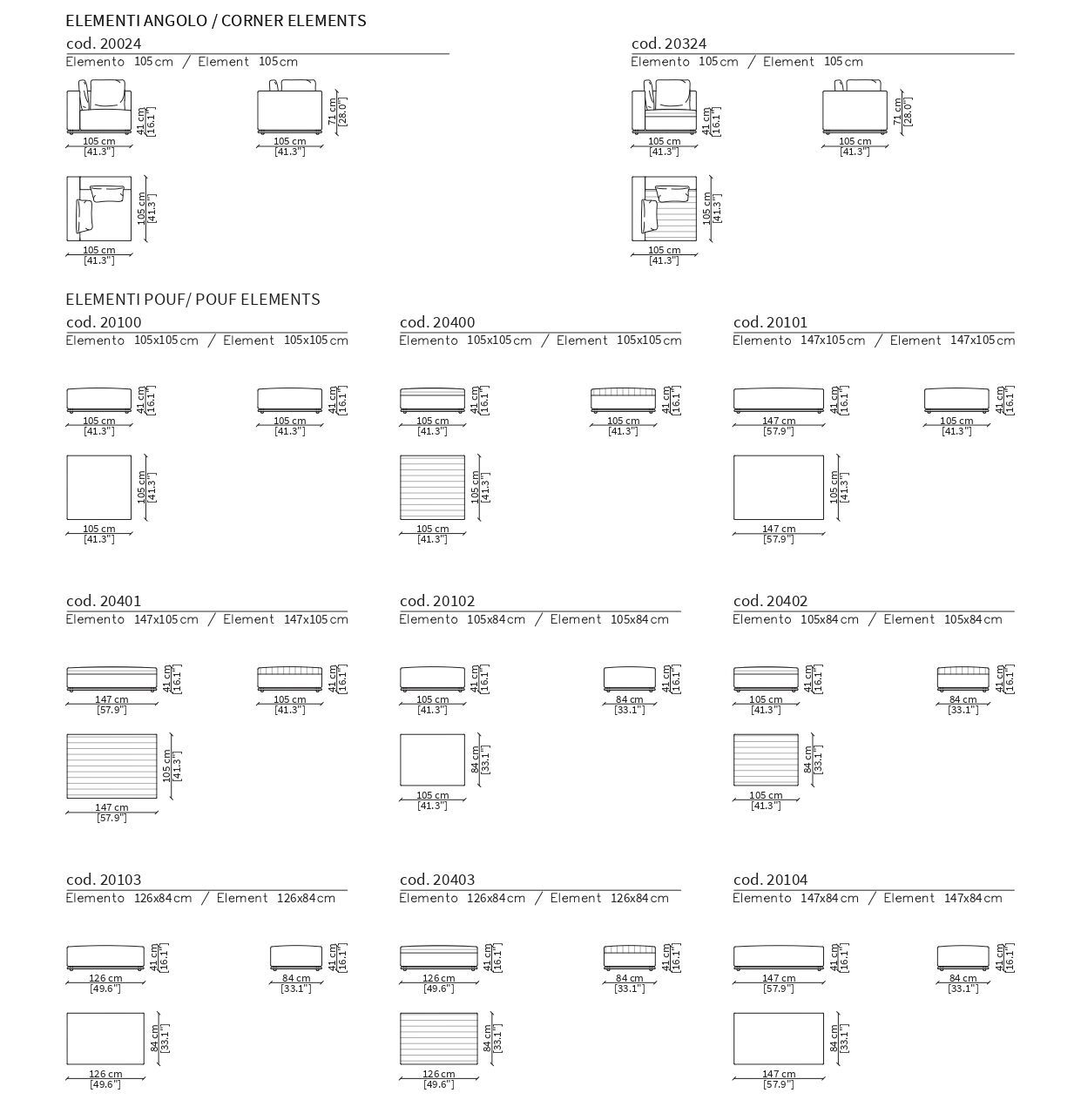 Кожаный модульный диван Frigerio Эдди ARCH-00080524 - Вид №12