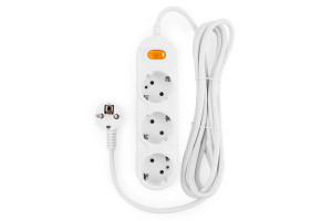 15911589 Удлинитель PC 3м 3р с/з, с выкл. 10А/2,2кВт PC-Y-5-3S-3 Power Cube