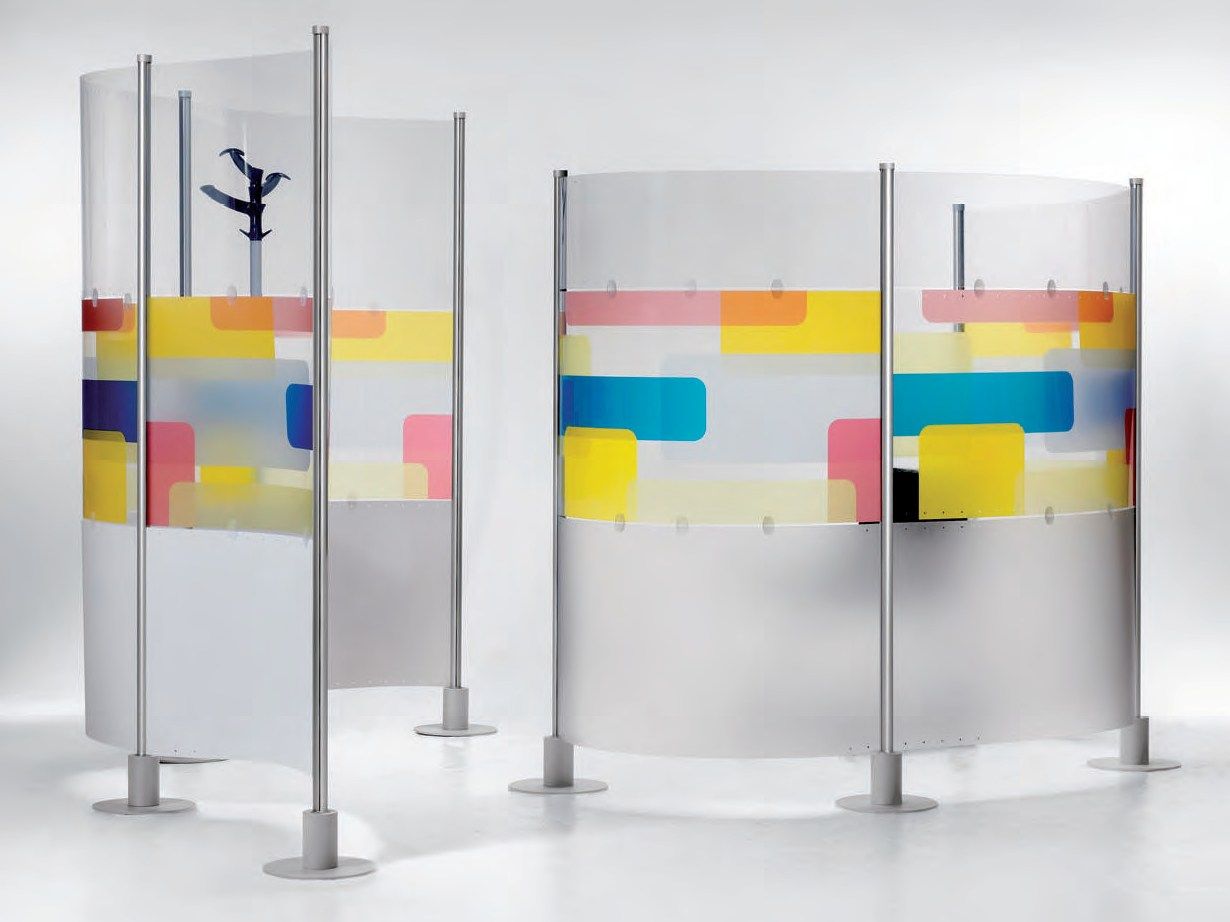 ПВХ модульная отдельно стоящая офисная перегородка Slalom ARCH-00039324 - Вид №17