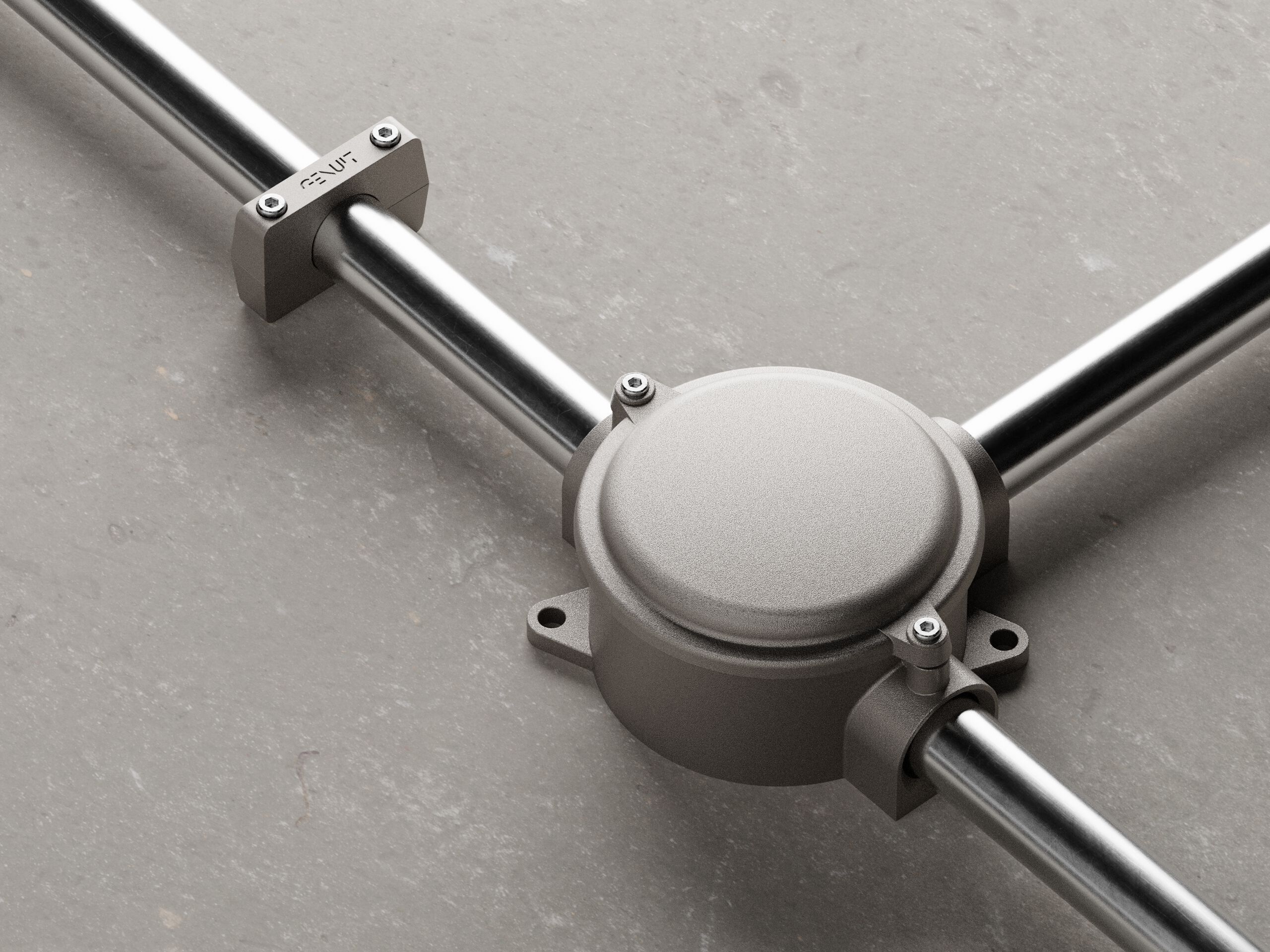 Коробка для электрической системы из натурального алюминия Genuit Silver ARCH-00115484 - Вид №3